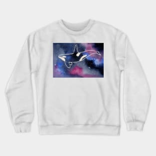 Orca Galaxy Crewneck Sweatshirt